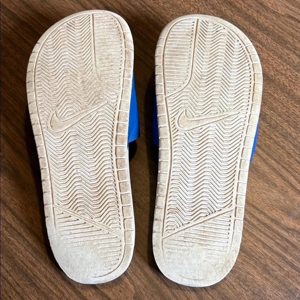Nike Size 8 Benassi Jdi Blue Yellow Slides